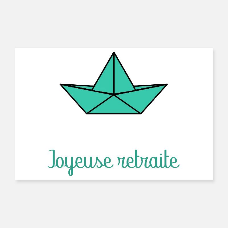 RETRAITE. RETRAITEE Poster 30 x 20 cm