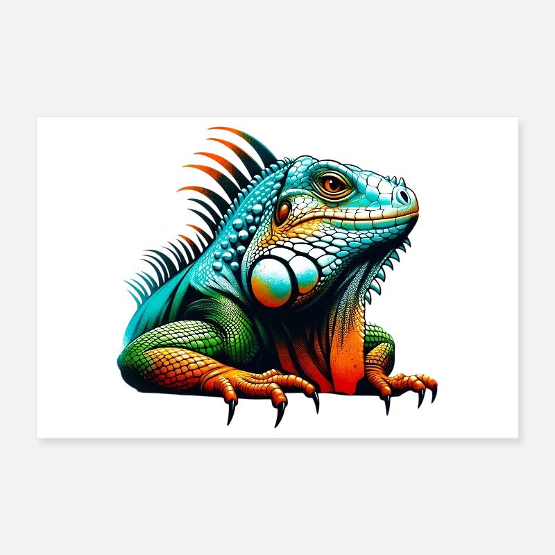 Iguane Poster 30 x 20 cm