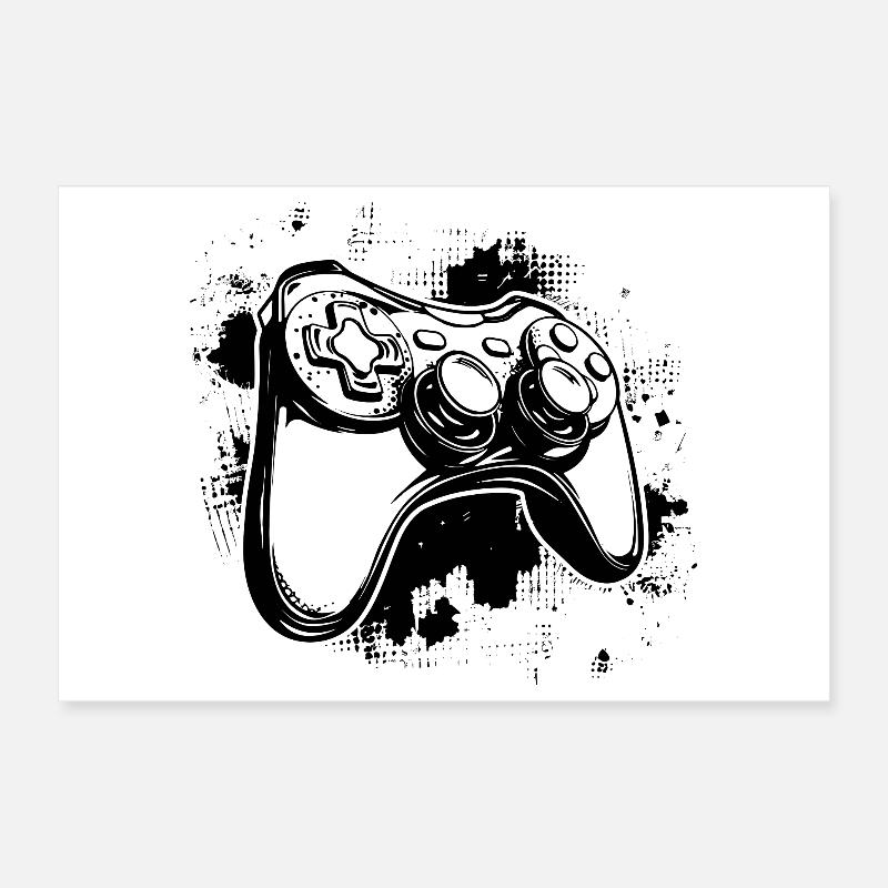 Spiel Controller Poster 30x20 cm
