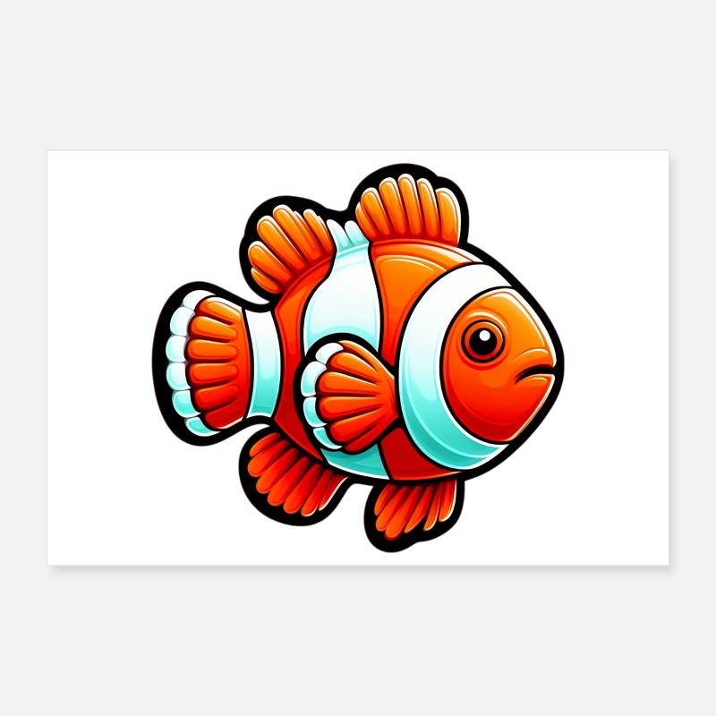Clownfish Poster 12" x 8" (30x20 cm)