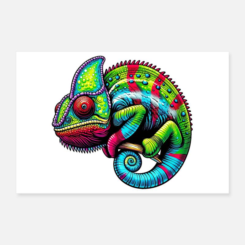 Caméléon Poster 30 x 20 cm