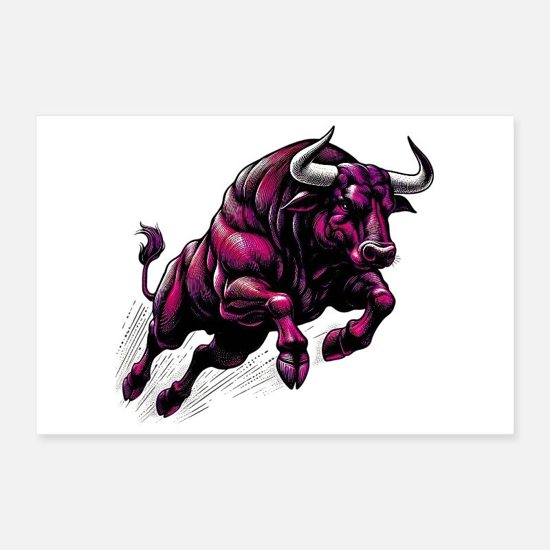 Stier Poster 30x20 cm