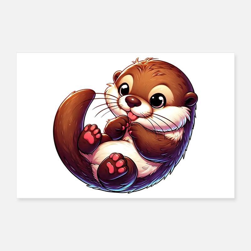 Otter Poster 30x20 cm
