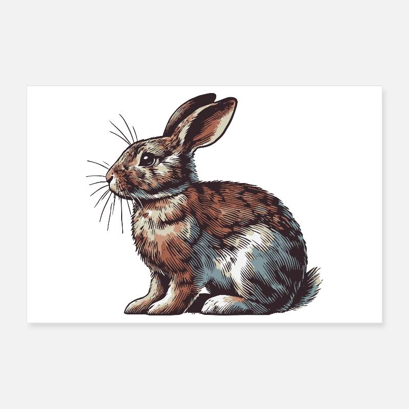 Hase Poster 30x20 cm