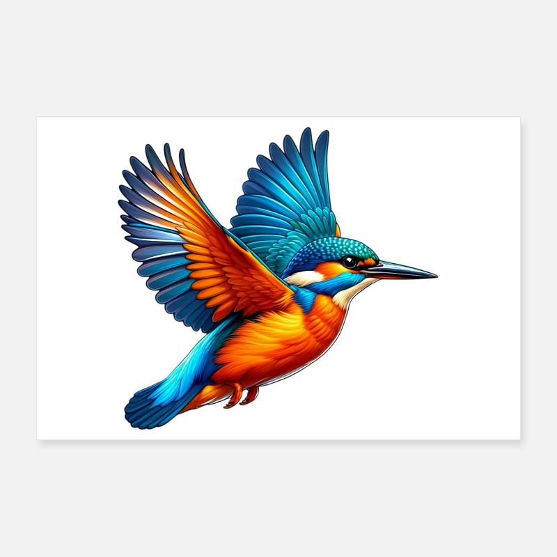 Eisvogel Poster 30x20 cm