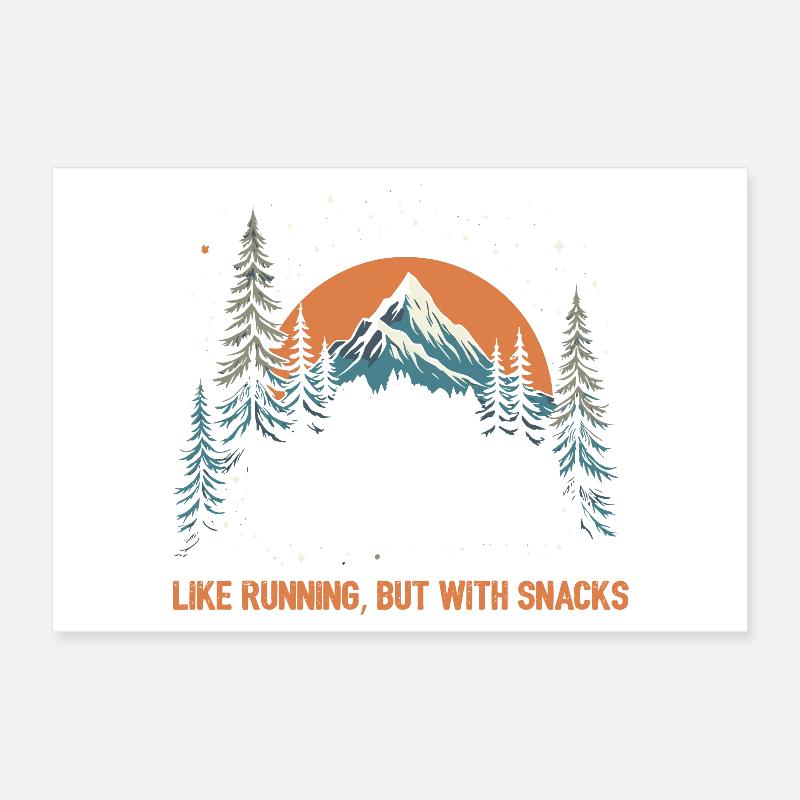 Ultra course à pied Poster 30 x 20 cm