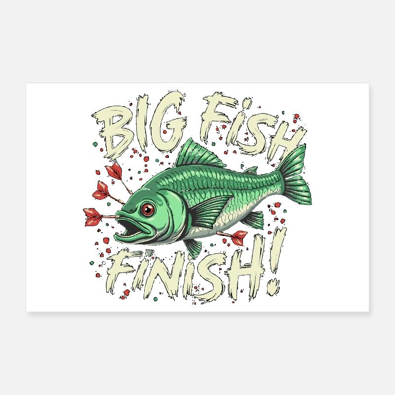 Fléchettes big fFinition poisson Fléchettes High Finish 170 Poster 30 x 20 cm
