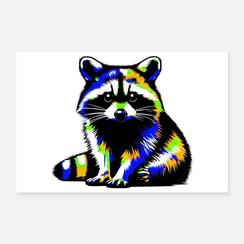 Raton laveur Poster 30 x 20 cm