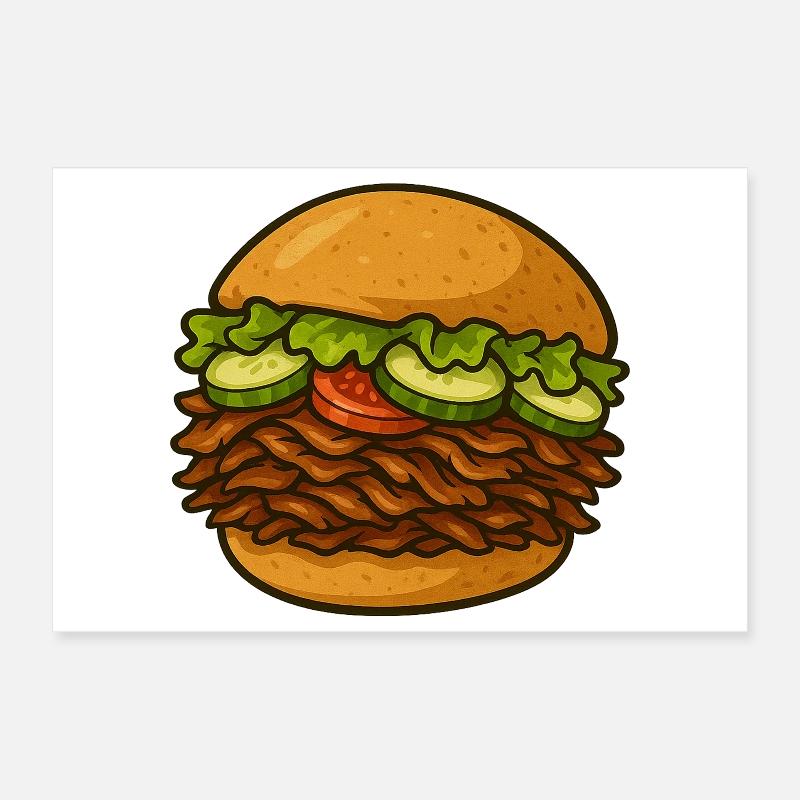 Kebab with everything Poster 12" x 8" (30x20 cm)