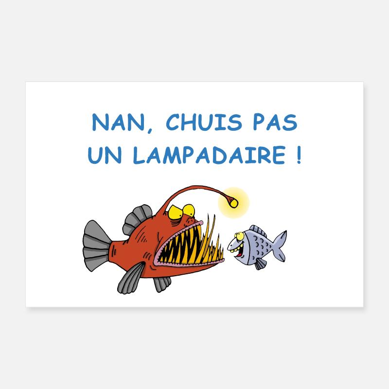 Abyssal Fish Poster 12" x 8" (30x20 cm)
