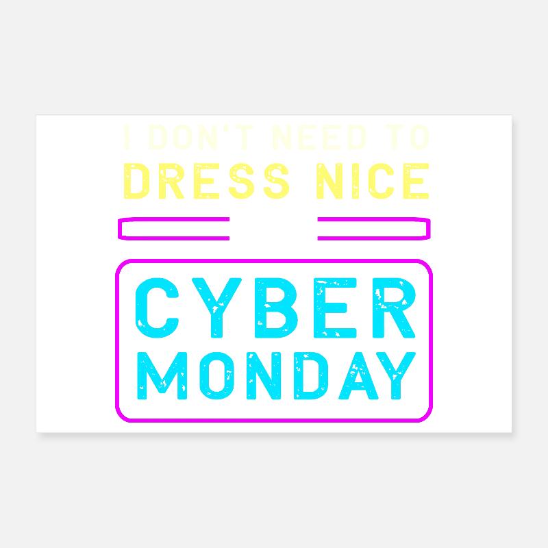 Cyber Monday shopping spree Poster 12" x 8" (30x20 cm)