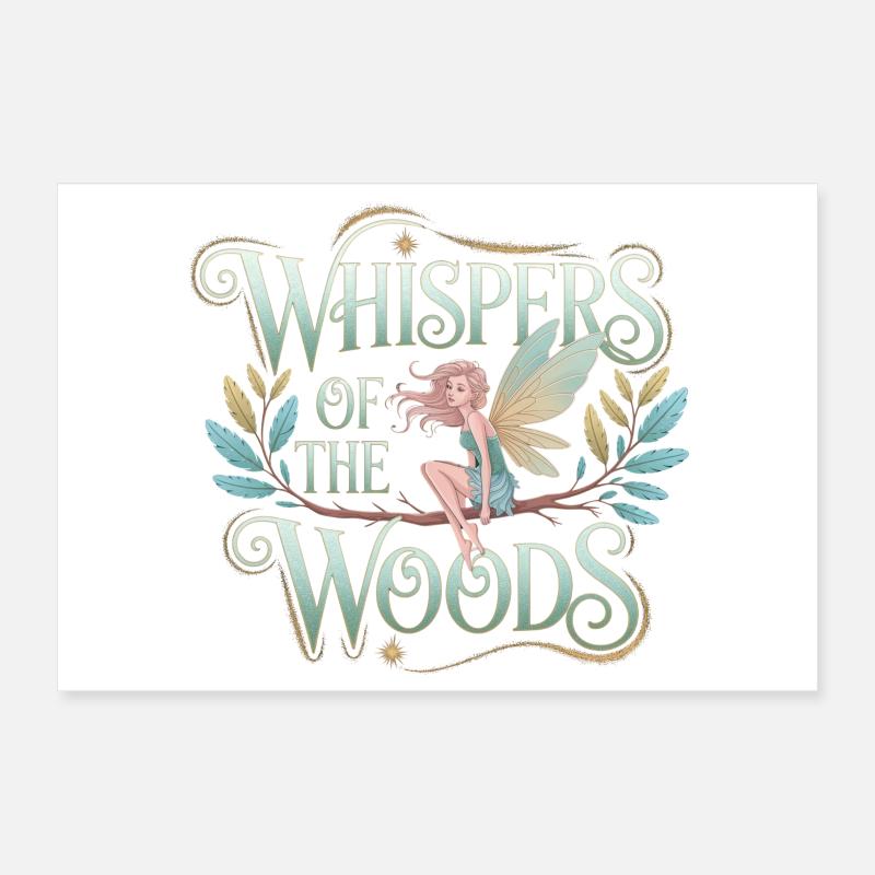 Fée de la forêt – Murmures des bois Poster 30 x 20 cm