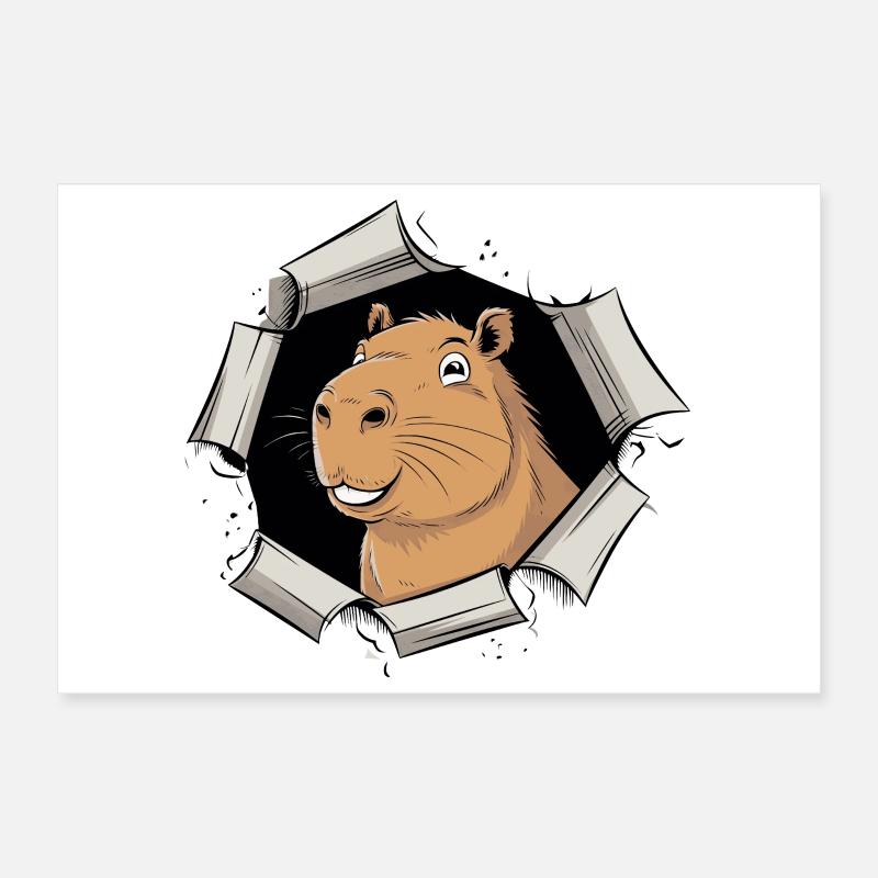 Bande dessinée Capybara – Percée pacifique Poster 30 x 20 cm