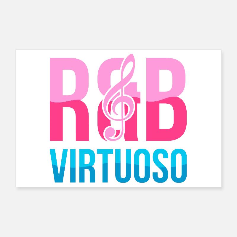 RnB Musikvirtuose E2 Pink Candy Poster 30x20 cm