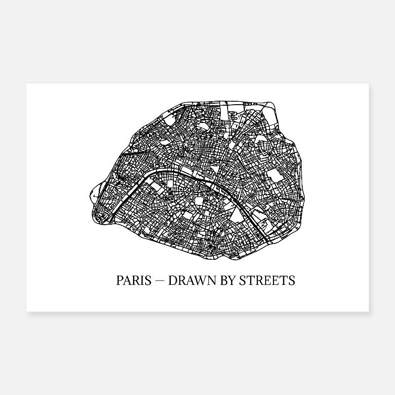 Paris Poster 12" x 8" (30x20 cm)