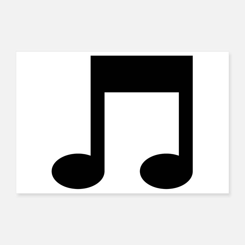 Musiknote Poster 30x20 cm
