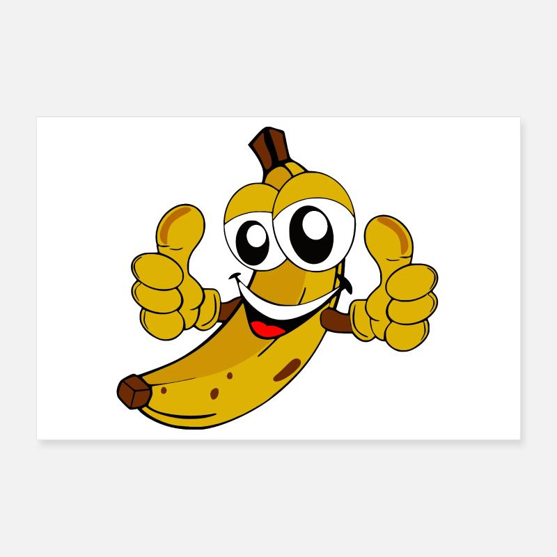 Fröhliche Banane Poster 30x20 cm