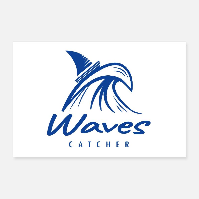 Waves Catcher Surf Grafik Poster 30x20 cm
