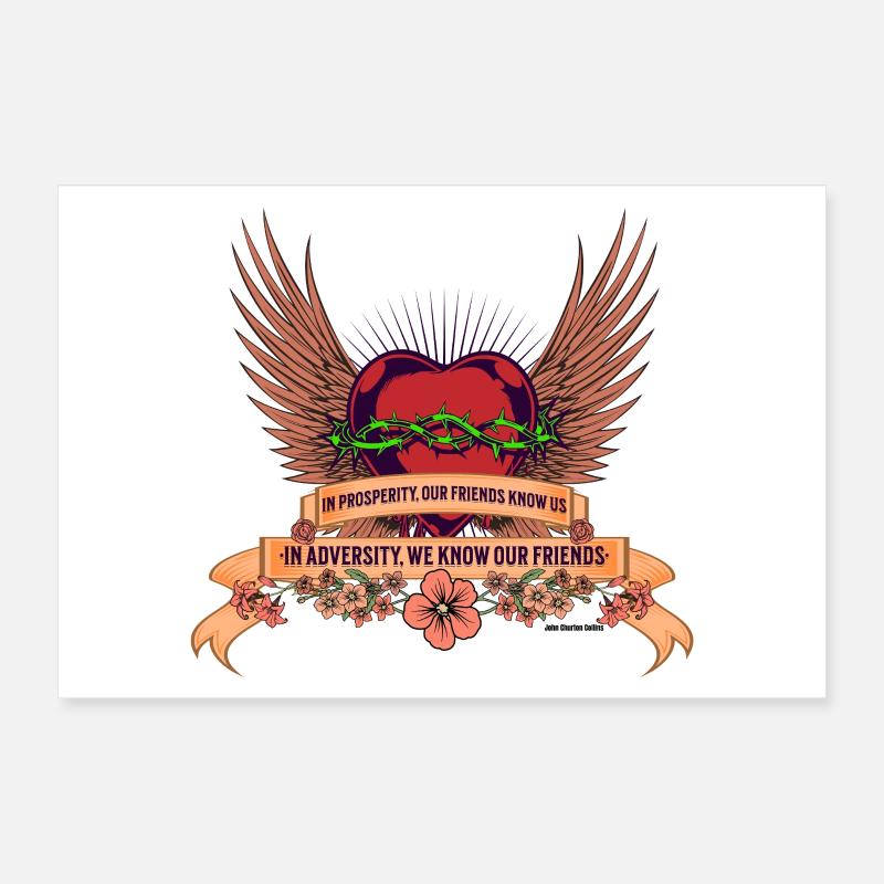 Nos Amis Poster 30 x 20 cm