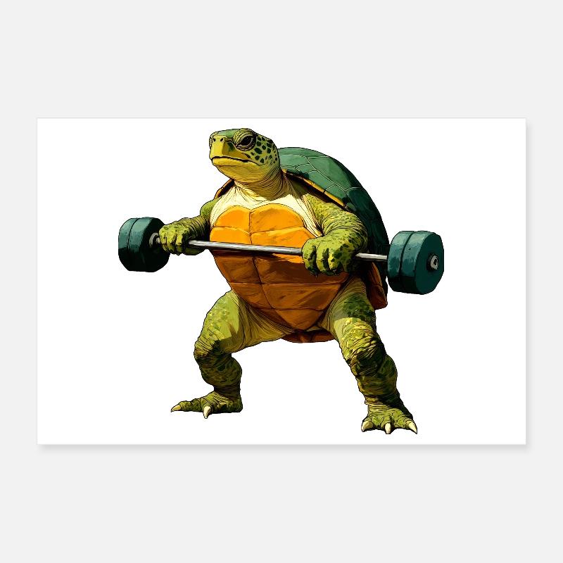 Schildkröte Trainer Poster 30x20 cm