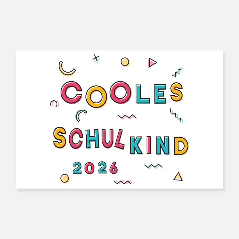 Cool Schoolchild 2026 Poster 12" x 8" (30x20 cm)