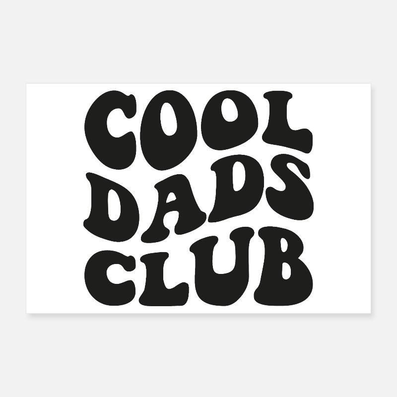 Cool Dads Club 2026 Papa Geschenk Poster 30x20 cm