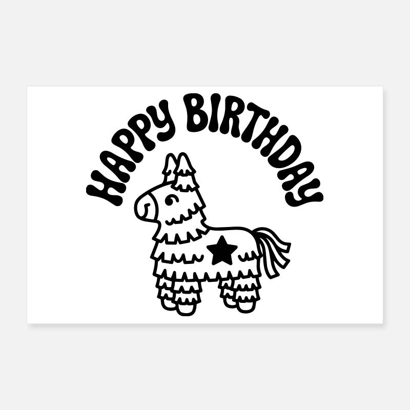 anniversaire Poster 30 x 20 cm