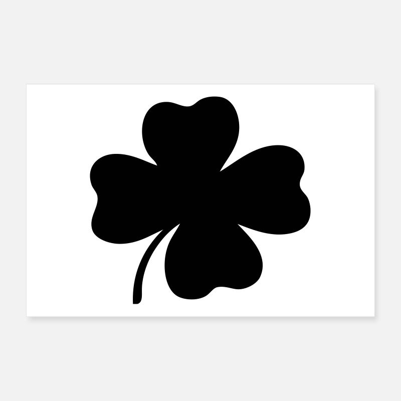 Vierblättriges Kleeblatt Poster 30x20 cm