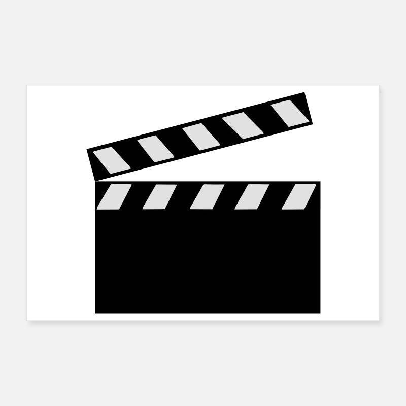 Clapper Board Poster 12" x 8" (30x20 cm)