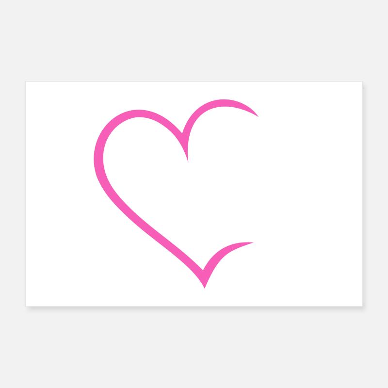 Heart with diamond ring, wedding ring, wedding ring, bride Poster 12" x 8" (30x20 cm)