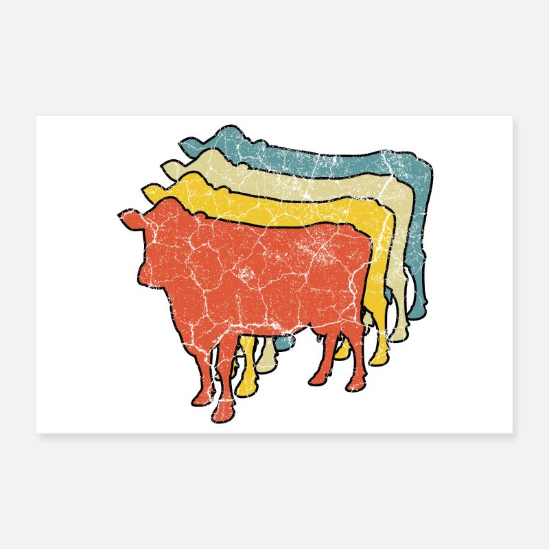 Vaches vaches Poster 30 x 20 cm