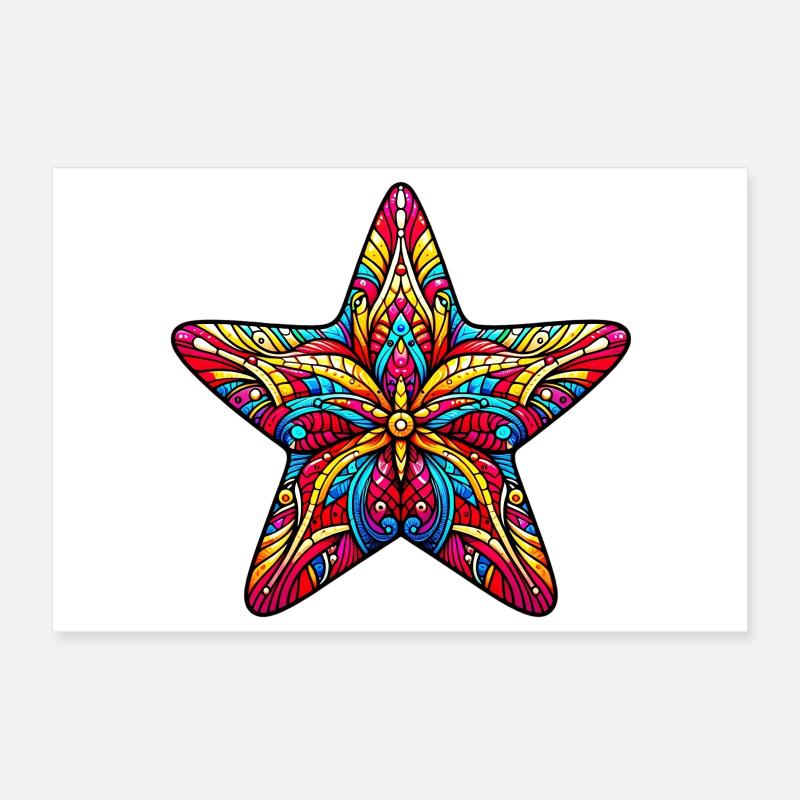 Étoile de mer Poster 30 x 20 cm