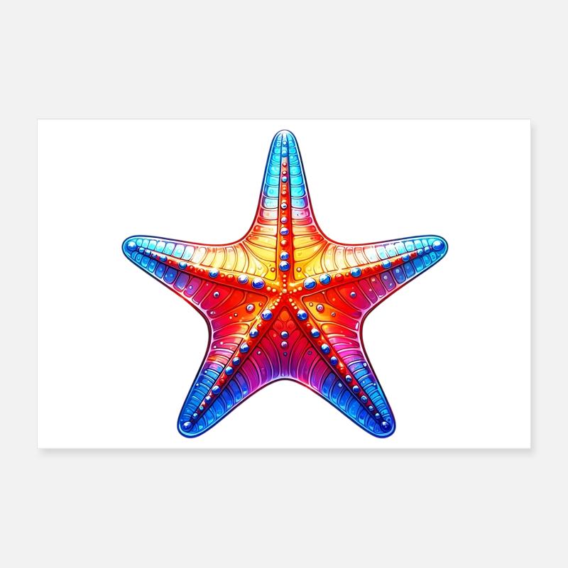 Starfish Poster 12" x 8" (30x20 cm)