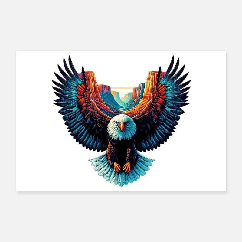 Adler Poster 30x20 cm
