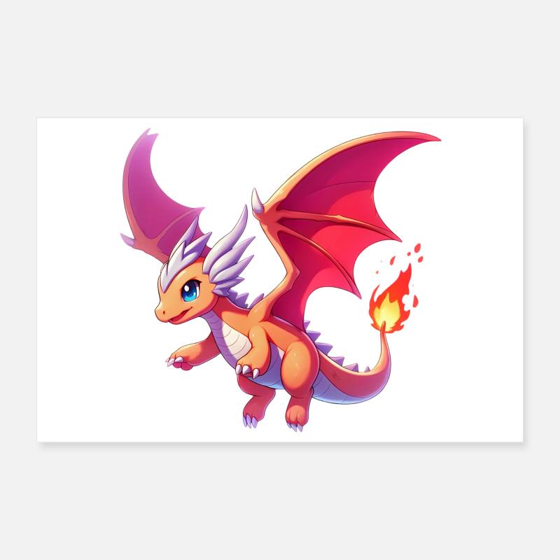 Dragon Poster 30 x 20 cm