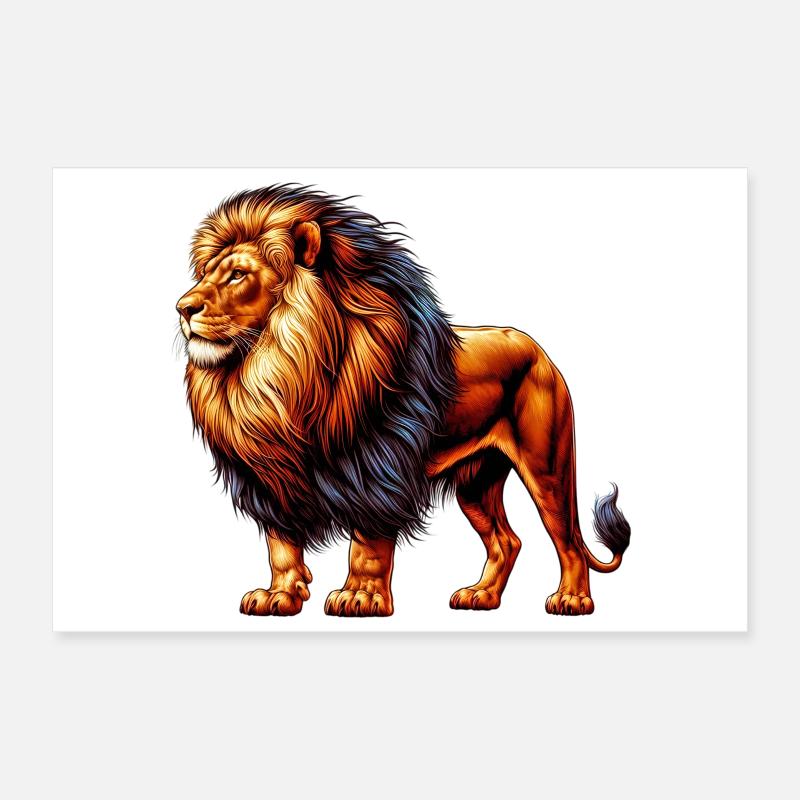 Löwe Poster 30x20 cm
