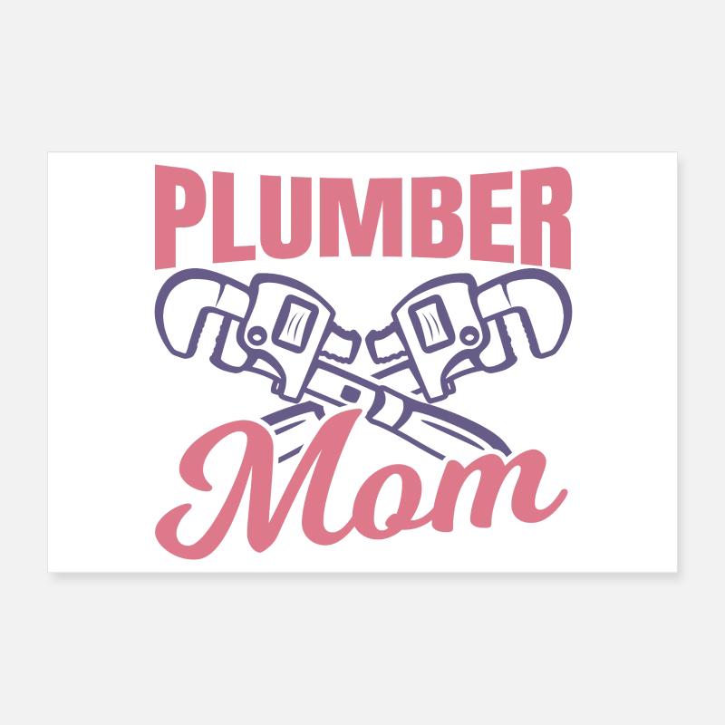 Mère plombière Poster 30 x 20 cm