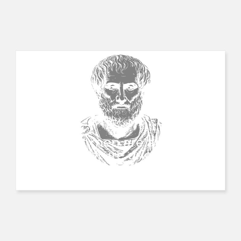 Classical Aristotle Quote on Melancholy Poster 12" x 8" (30x20 cm)