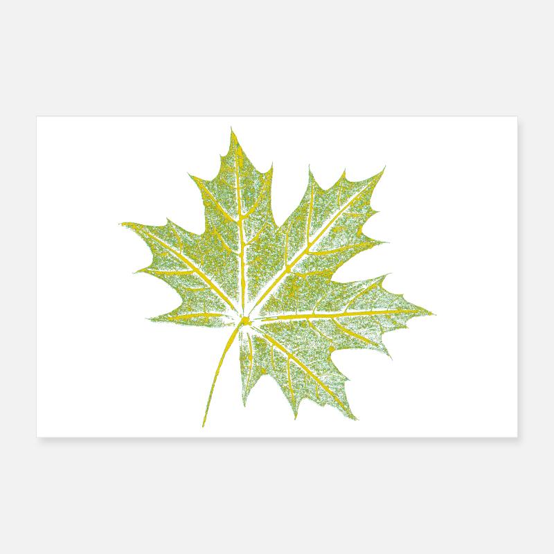 Feuille d’érable - Forêt et nature BOTANIK Poster 30 x 20 cm