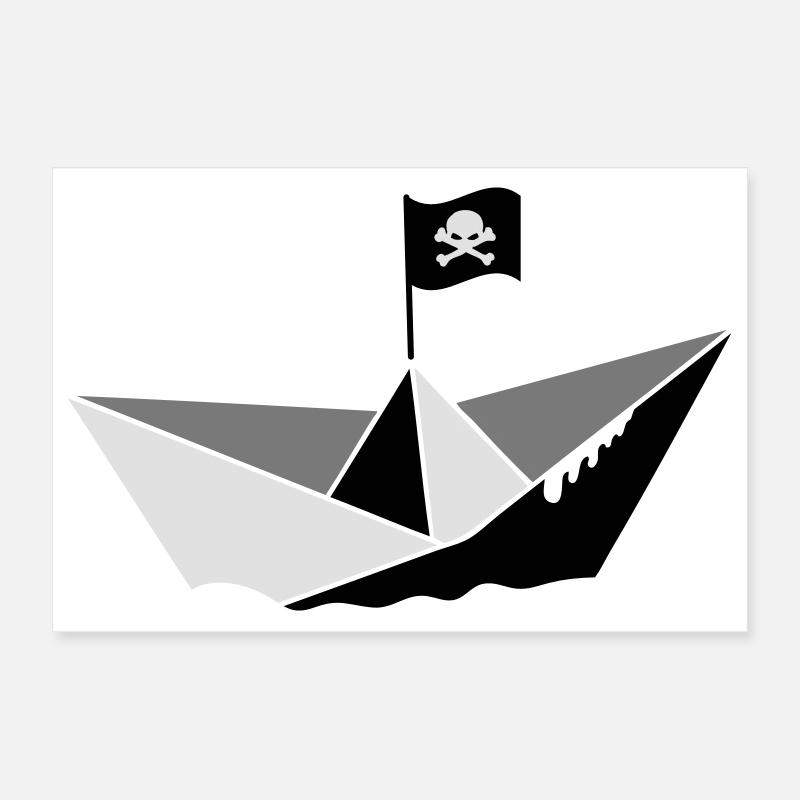 un bateau pirate Poster 30 x 20 cm