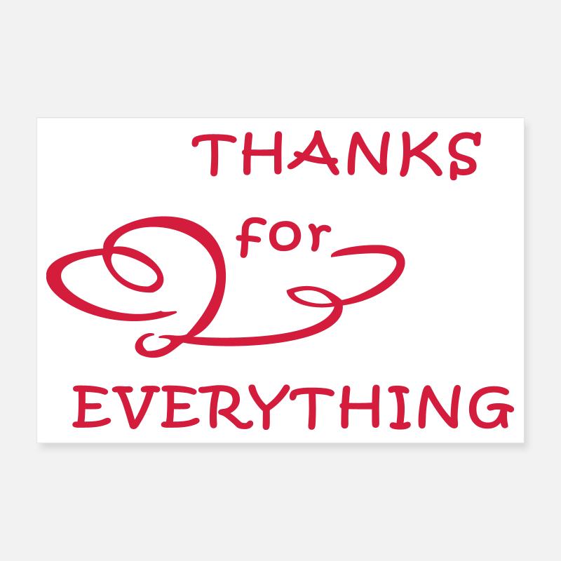 Danke, thanks Poster 30x20 cm