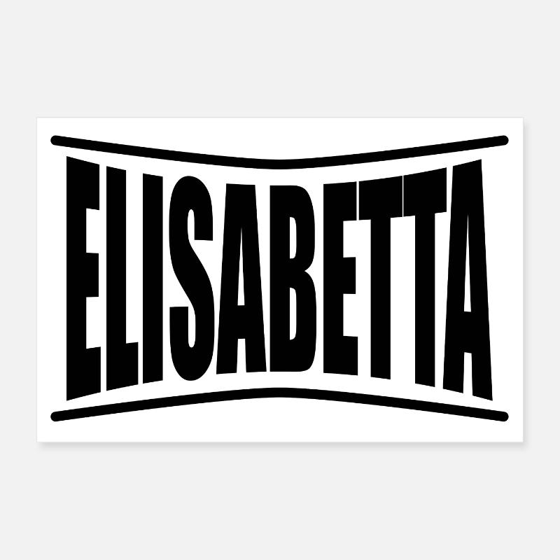 Elisabetta t shirt gift idea Poster 12" x 8" (30x20 cm)
