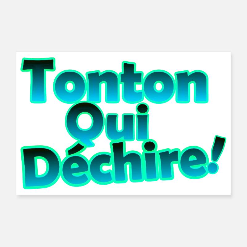 Tonton qui déchire Poster 30 x 20 cm