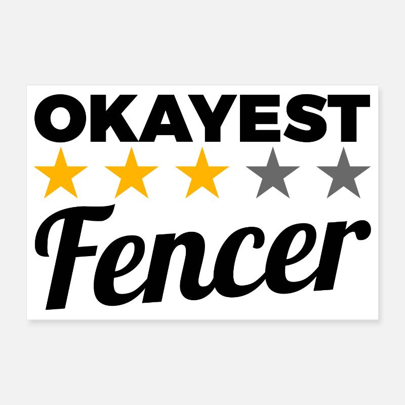 Escrimeur le plus correct Poster 30 x 20 cm