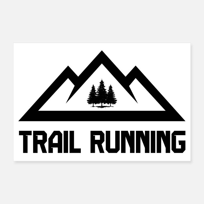 Course en sentier Poster 30 x 20 cm