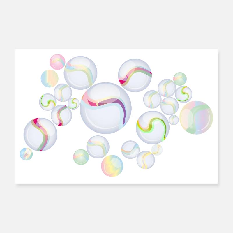 Marbres à motifs – Élégance chatoyante Poster 30 x 20 cm