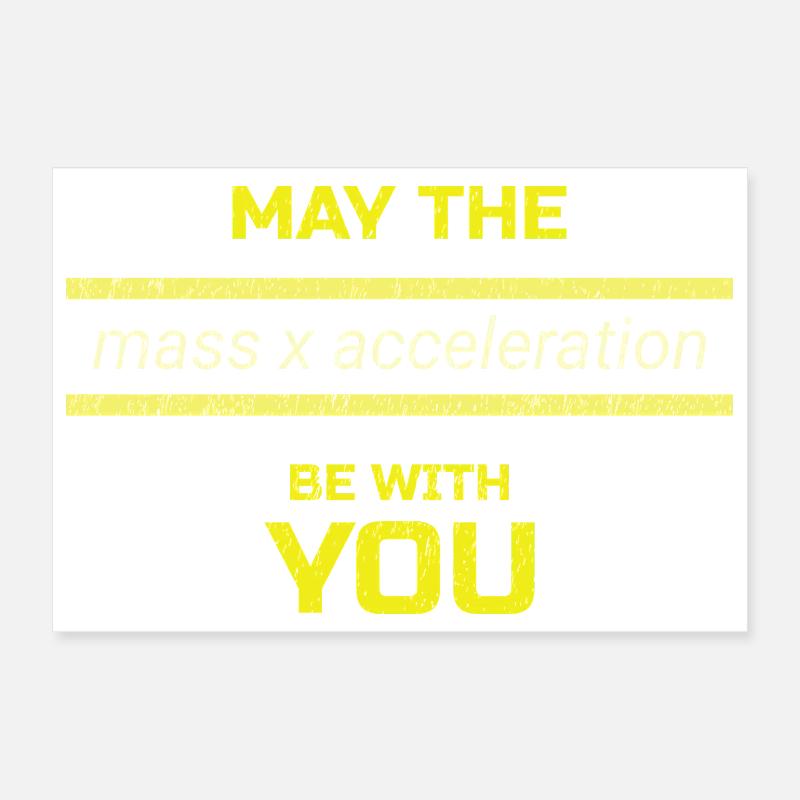 The Force is Strong with Physics Poster 12" x 8" (30x20 cm)