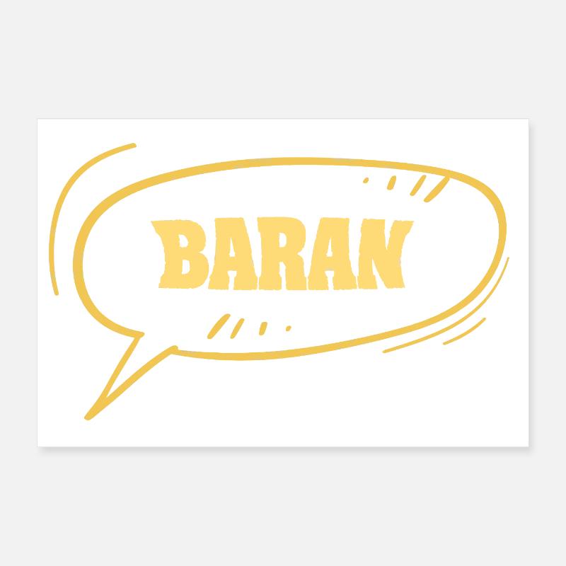 Prénom Baran Poster 30 x 20 cm