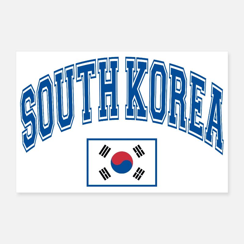 Corée du Sud Poster 30 x 20 cm