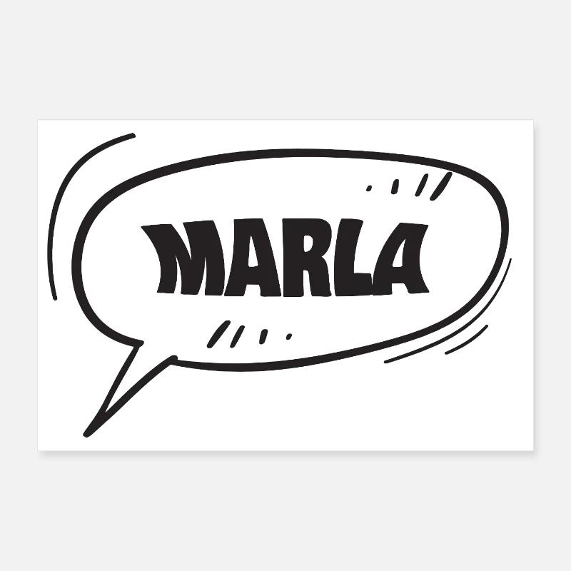 Marla Marla Poster 12" x 8" (30x20 cm)